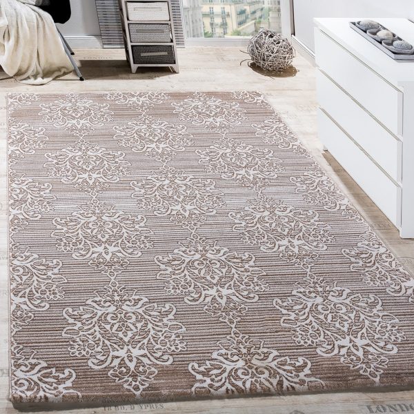 Tivoli Flower Beige – Modern Matta - Mattadirekt.se